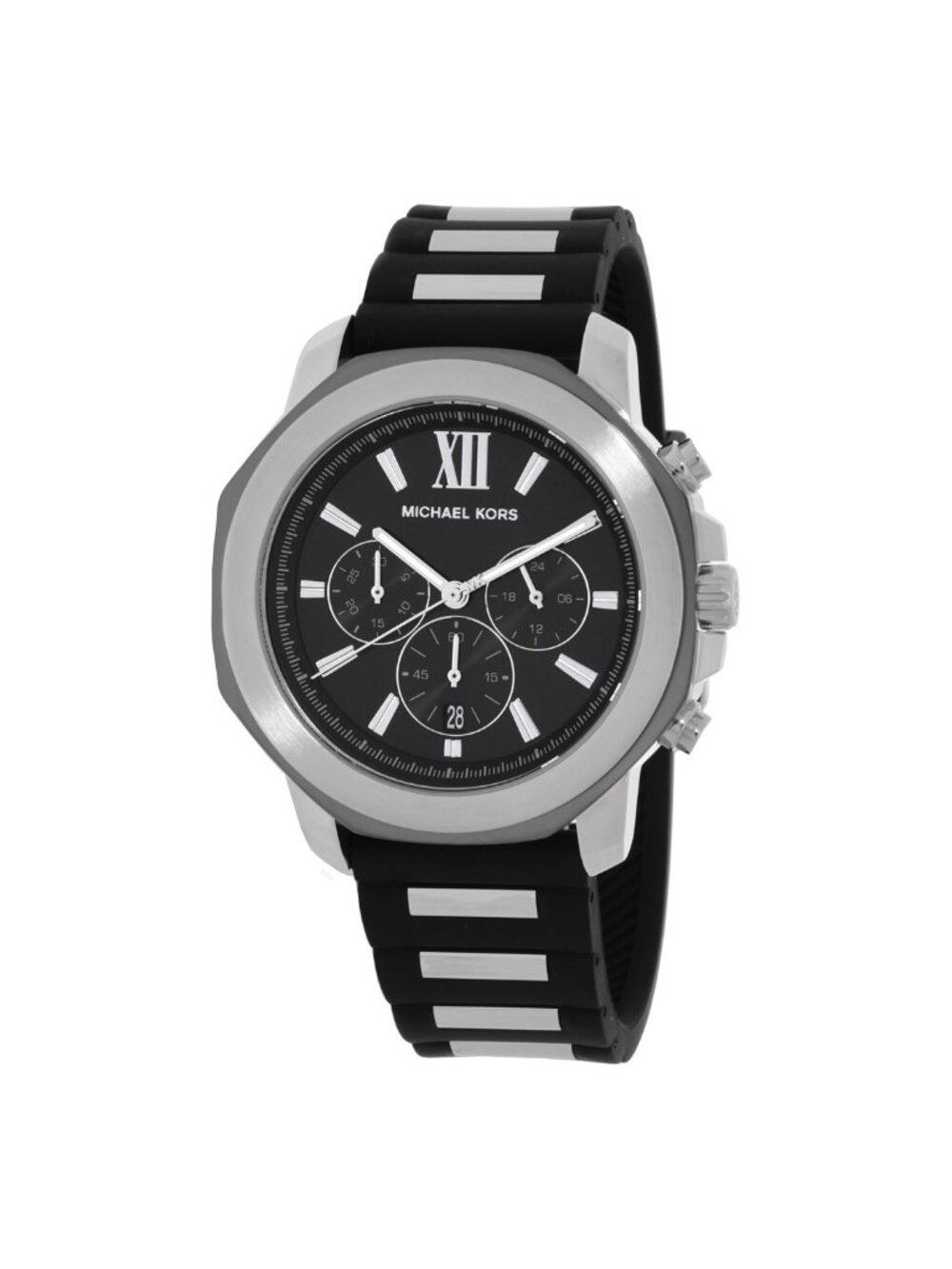 NWT Michael Kors Prescott Chronograph Quartz Black Dial Men's Watch
